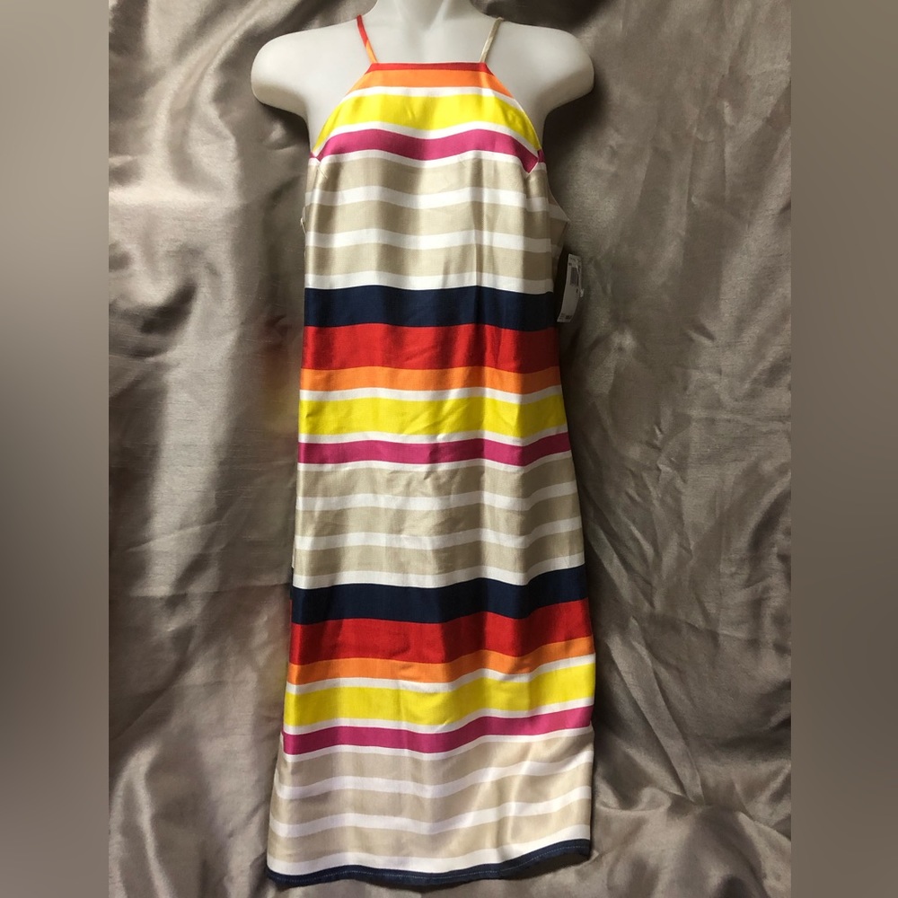 Gorgeous Trina Turk multi color striped dress